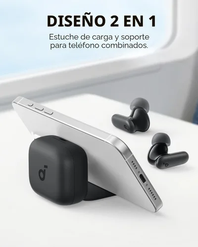 Miniatura 2 de Soundcore P30i de Anker Auriculares con cancelación de ruido, cancelación de ruido fuerte e inteligente, graves potentes, 45H de reproducción, Negro