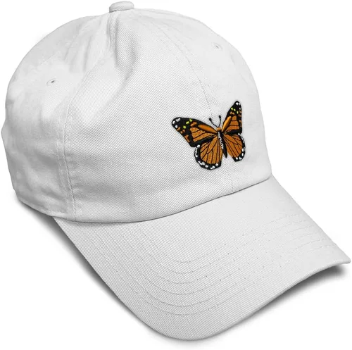 Miniatura 28 de Gorra de béisbol suave con diseño de mariposa monarca, con insectos, bordado de mariposa, de algodón, para hombres y mujeres