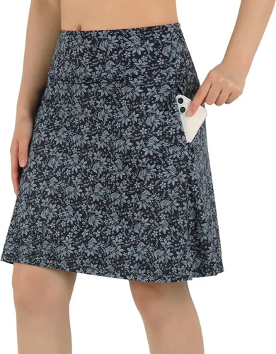 Miniatura 49 de ANIVIVO Faldas pantalón para mujer de 20 pulgadas de longitud a la rodilla, faldas deportivas de pickleball para tenis, golf y pickleball