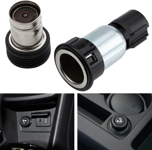 Miniatura 3 de Ensamble de zócalo para encendedor de cigarrillos compatible con Ford E150 E250 E350 F150 F250 F350 F450 Super Duty Fusion OEM#XC3Z-15055-AA