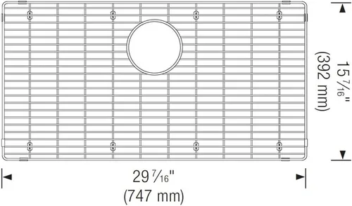 Miniatura 3 de BLANCO Rejilla de fregadero de acero inoxidable