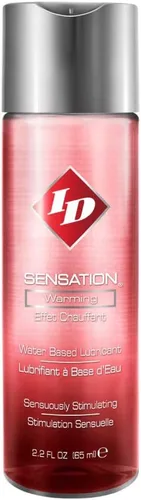 ID Lubricants Sensation - Calentamiento personal, a base de agua, botella, (SNS-02) Rojo, 2.2 onzas líquidas