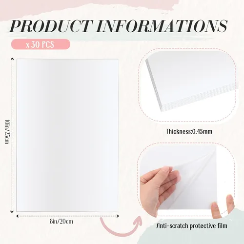 Miniatura 2 de Therwen 30 piezas de 8 x 10 pulgadas Sublimación de metal en blanco de aluminio para sublimación Señales en blanco hojas de paneles de fotos