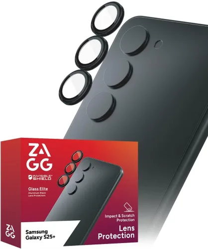 Miniatura 2 de Protector de lente de cámara ZAGG Glass Elite antirreflectante para Samsung Galaxy S25+ – Tecnología antirreflejos, máxima resistencia a impactos