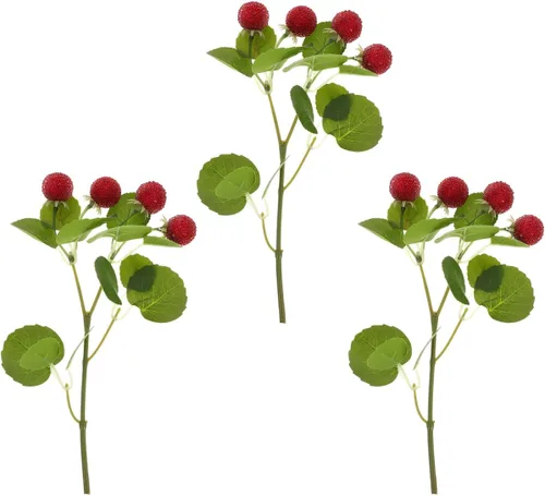 ARTIBETTER 3 unidades de racimos artificiales de bayberry vegetación floreros decorativos de arándanos decoraciones de arándanos reales de tacto