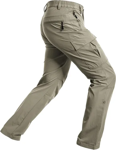 Wespornow Hiking Travel Pants for Men Lightweight Water-Resistant Quick Dry Outdoor Pants for Fishing Camping
