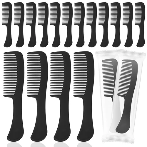 Peines de pelo de viaje envueltos individualmente a granel para mujeres, hombres y niños, peine a granel para personas sin hogar, refugio, hogar