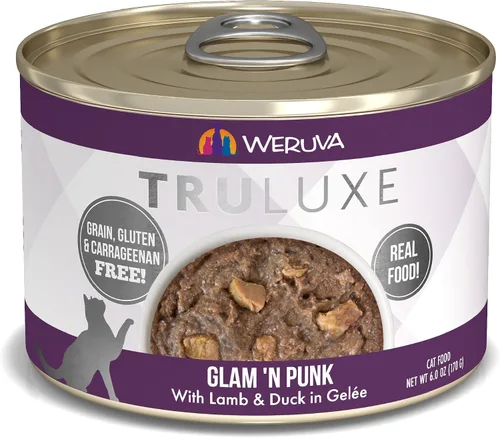 Miniatura 28 de Comida enlatada sabor cordero y pato TruLuxe Glam 'n Punk marca Weruva (24 unidades de 3 onzas cada una)