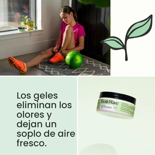 Miniatura 3 de Fresh Wave Gel eliminador de olores, 7 onzas, paquete de 3 absorbentes de olores para el hogar, alivio de olores más seguro, eliminador de olores