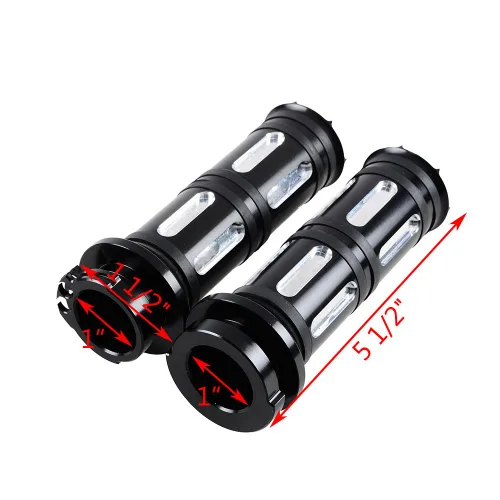 Miniatura 3 de Juego compatible para 1 pulgada de manillar de Harley 96-12, interruptor de bocina, luces delanteras y señales de giro, empuñaduras y tapa de Negro