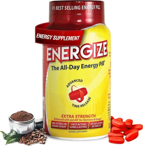 Miniatura 11 de iSatori Energize - Pastillas de cafeína de liberación prolongada, sin nerviosismo o choque, pastillas de energía de acción rápida para todo el día