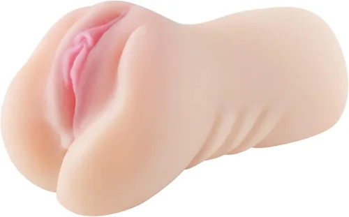 Miniatura 5 de Masturbador masculino realista de bolsillo masturbación con textura 3D con 2 anillos incorporados, juguetes sexuales transparentes para adultos