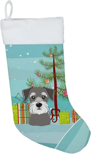 Miniatura 21 de Caroline's Treasures BB1590CS Árbol de Navidad y Alaskan Malamute Calcetines de Navidad para colgar en la chimenea, decoración de fiesta de Navidad