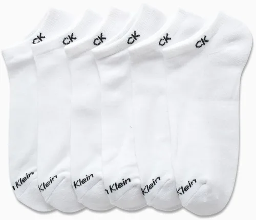 Miniatura 153 de Calvin Klein Calcetines para hombre, mezcla de algodón, acolchados, sin talla, forro de calcetines atléticos (6 unidades)
