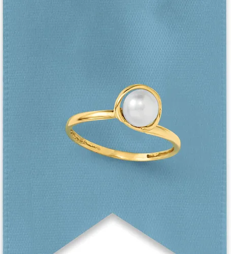 Miniatura 5 de Ross-Simons Anillo de perlas cultivadas de 0.236in en oro amarillo de 14 quilates