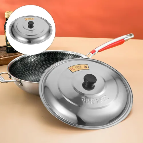 Miniatura 2 de STOBAZA Tapa universal – Tapa de acero inoxidable para ollas, se adapta a todas las ollas, sartenes/woks de 8 a 13 pulgadas