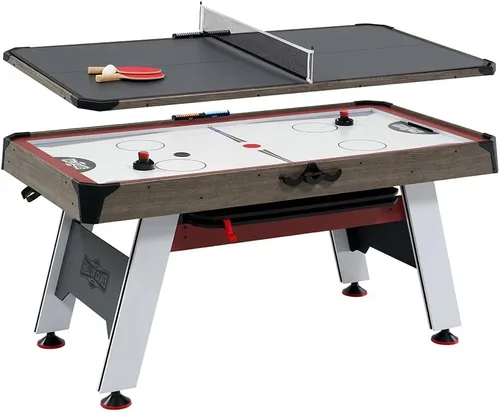 Miniatura 7 de Mesa de hockey de aire de Hall of Games, juegos de arcade para interiores con sistemas electrónicos de puntuación, perfecta para salas