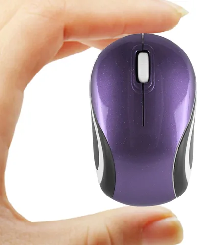 Miniatura 10 de Ratón inalámbrico para computadora portátil, tamaño pequeño, portátil, compacto, de viaje, USB, 3 botones, 1000 DPI, mouse inalámbrico para PC, Negro