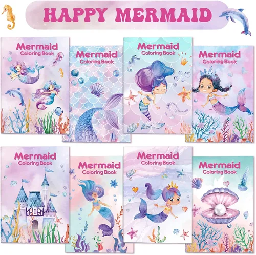 Miniatura 3 de Faccito Paquete de 24 mini libros para colorear para niños, recuerdos de fiesta para niños en edad preescolar, recuerdos de fiesta de cumpleaños a