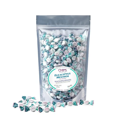 Miniatura 3 de Chips EUCALYPTUS MENTHOL, 1 libra Tamaño "Coro" - Pastillas italianas clásicas