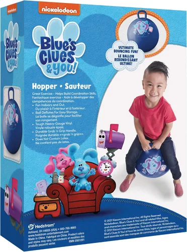 Miniatura 2 de Hedstrom Blue's Clue and You Pelota Saltarina, Pelota Saltarina para Niños, 15 Pulgadas, Blues Clues (55-7546)