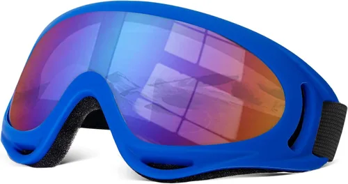 Miniatura 10 de Gafas de motocross ATV con resistencia al impacto, diadema ajustable para esquí, nieve y motocross Caqui