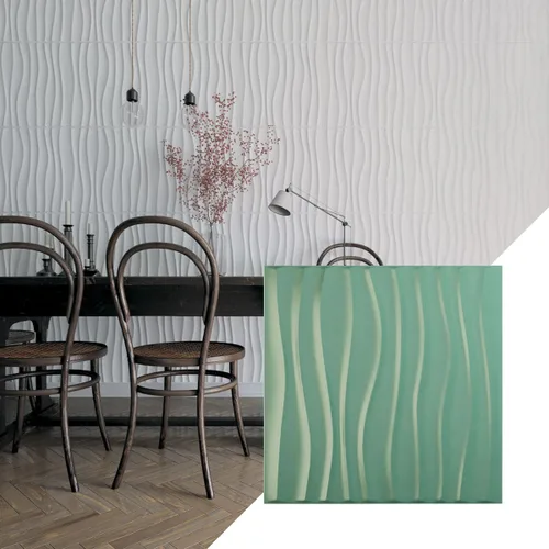 Miniatura 32 de Ekena Millwork 19 5/8 pulgadas de ancho x 19 5/8 pulgadas de alto Shoreline EnduraWall Panel decorativo de pared 3D, aluminio