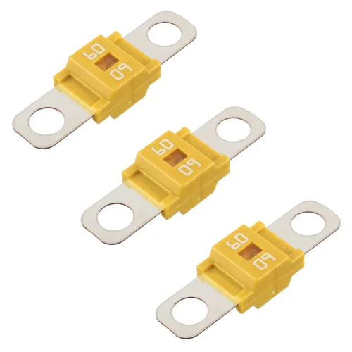Miniatura 8 de BOJACK AMI/Midi 50A Fusible de alta corriente - Fusible atornillado de 50 amperios para automóviles, camiones, vehículos de construcción, autobuses