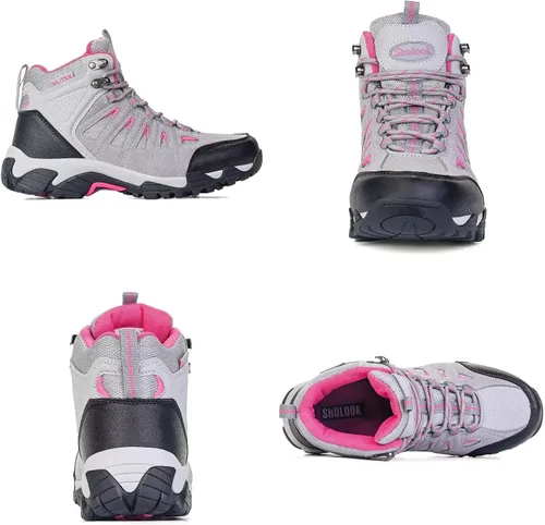 Miniatura 6 de SHULOOK Botas de senderismo impermeables para mujer, para senderismo, campamento, senderismo, senderismo, senderismo, para exteriores