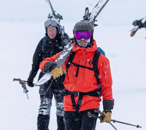 Miniatura 5 de Giro Grid - Casco esférico de esquí de nieve para hombres y mujeres, diseñado para guías de campo, campo lateral y atletas de turismo Grafito
