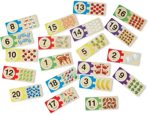 Miniatura 4 de Melissa & Doug Rompecabezas de números para autocorrección, Multicolor/Ninguno