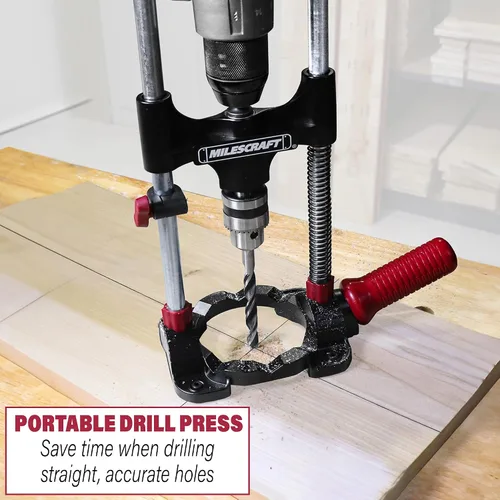 Miniatura 3 de Milescraft 1318 DrillMate Guía de perforación portátil – Accesorio de plantilla de perforación de precisión para perforar agujeros en ángulo