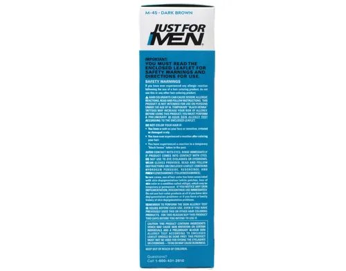Miniatura 2 de JUST FOR MEN Gel de color para bigote y barba M-45, marrón oscuro 1 cada uno (paquete de 2)