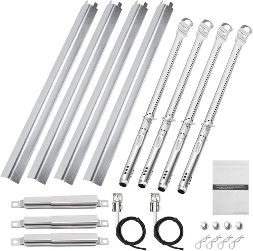 Uniflasy Piezas de Repuesto para Parrilla para CharBroil Performance 4-Burner 463365021 463365724 463351021 463352521 463331221 463448021 Quemador