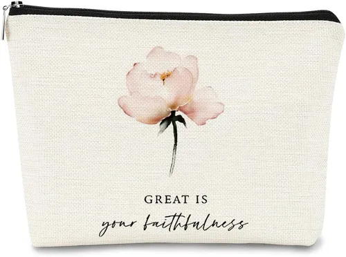 Miniatura 12 de Bolsa de maquillaje floral, bolsa de cosméticos de flores, bolsa de maquillaje estética, bolsa de maquillaje pequeña, bolsa de maquillaje