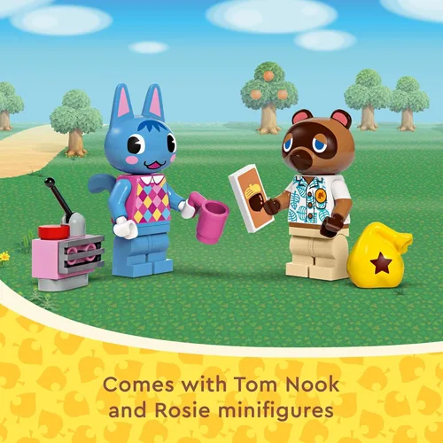 Miniatura 6 de LEGO Animal Crossing Nook's Cranny & Rosie's House, juguete de videojuego para construir para niños, incluye 2 figuras de juguete de Animal
