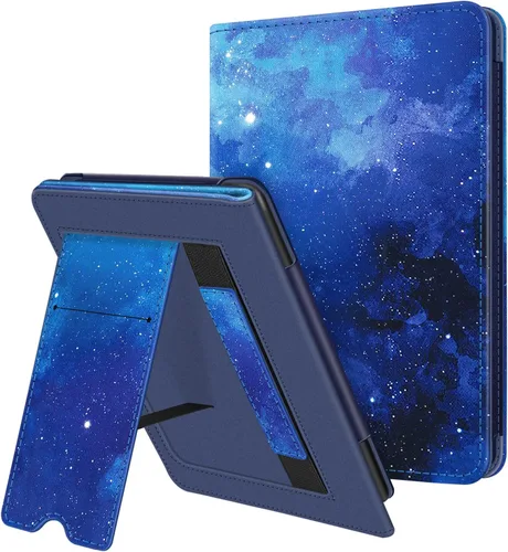 Miniatura 13 de Fintie Funda con soporte para Kindle de 6 pulgadas (11ª generación-2024/2022) - Funda de piel sintética con ranura para tarjeta de encendido y Negro
