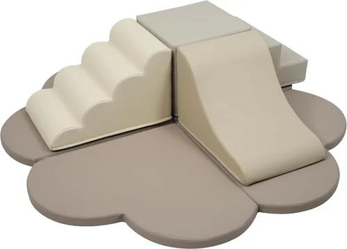 Miniatura 7 de Merax Juguetes de escalada de interior para niños pequeños, 6 piezas de espuma suave, bloques de escalada y tobogán, juego suave