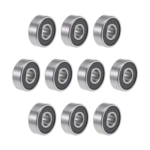 Miniatura 9 de uxcell 687-2RS Rodamientos rígidos de bolas de 0.276 in de diámetro interior 0.551 in OD 0.197 in Diámetro doble sellado cromo acero Z2 10 piezas