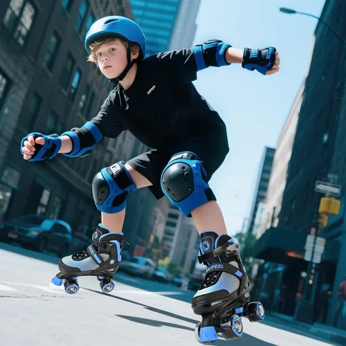 Miniatura 6 de SULIFEEL Patines para niñas y niños, 4 tallas ajustables con ruedas iluminadas, patines seguros y divertidos para niños, mejor regalo