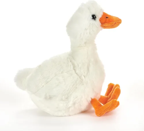 Miniatura 7 de The Petting Zoo Peluche de pato flexible, regalos para niños, animales salvajes de la vida silvestre, juguete de peluche de pato de 9 pulgadas