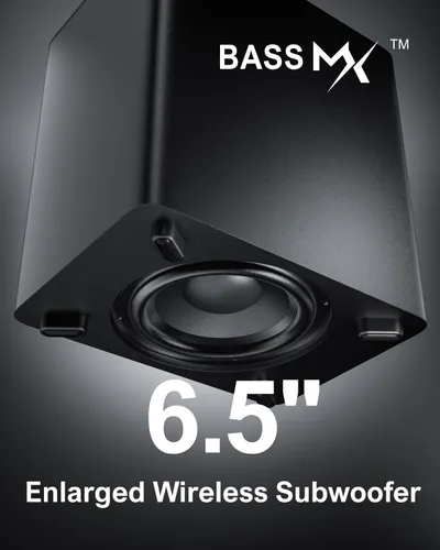 Miniatura 4 de ULTIMEA Barra de sonido de 7.1 canales con subwoofer inalámbrico, sistema de sonido envolvente virtual para TV, control de aplicaciones, potencia