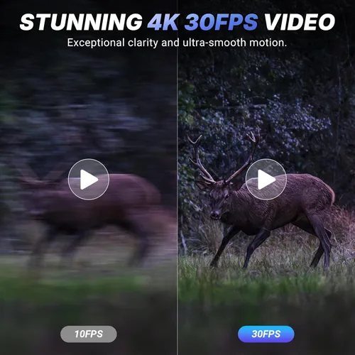 Miniatura 4 de WOSPORTS Gafas de visión nocturna 4K con foto de 48 MP, visión a todo color de 3280 pies, distancia IR de 1300 pies, pantalla HD de 3 pulgadas, zoom