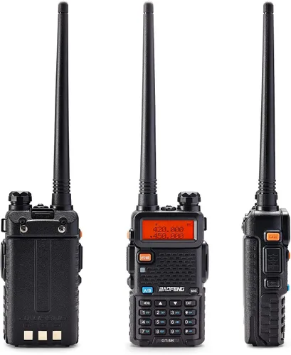 Miniatura 7 de [Versión compatible con UV-5R FCC] BAOFENG GT-5R Radio bidireccional de doble banda, radio de jamón UHF VHF de mano para adultos, emisión limpia