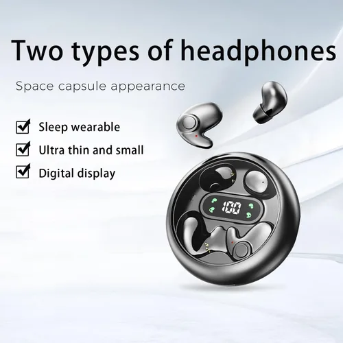 Miniatura 7 de 2-Pack Invisible Sleep Earbuds,Bluetooth 5.4 Ultra-Mini Stylish Headphones for Sleep,Comfortable Blocking Noise,Small mini Invisible Wireless