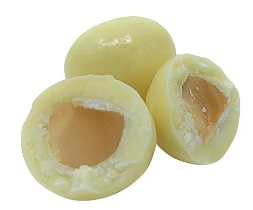 Miniatura 2 de Its Delish - Nueces de macadamia cubiertas de chocolate blanco, 3 libras a granel, nueces de macadamia recubiertas de chocolate con leche blanca