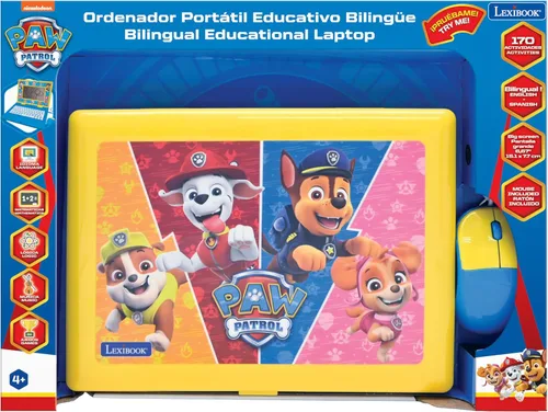 Miniatura 3 de Lexibook - Paw Patrol - Portátil Bilingüe y Educativo Inglés/Español - Juguete para Niños, 170 Actividades para Aprender, Jugar Juegos y Música