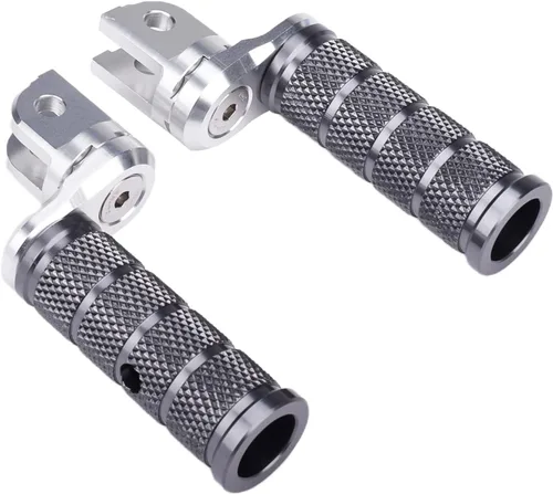 Miniatura 10 de Estriberas de motocicleta compatibles con Suzuki GSX250R Gixxer SF250 Gixxer 250/150 V-STROM250 360° giratorio ajustable antideslizante diseño CNC