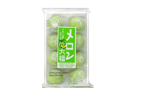 Miniatura 2 de Frutas Mochi japonesas (para fiestas) Daifuku (Pastel de arroz) Sabores fresa, melón, té verde, naranja