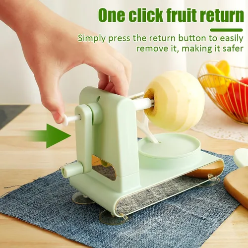 Miniatura 4 de Máquina peladora, cortador de cuchillas de acero inoxidable, pelador de pera de mano con cuchillas de acero inoxidable, herramienta de pelado